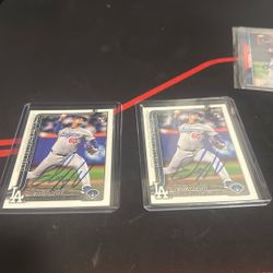 Edgardo Henrique’s 2x World Series Champion Two Autographed Cards 25$ Each Or 35$ For Both