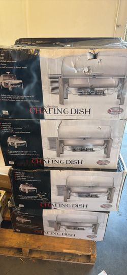 Madison Collection 8 Quart Full-Size Roll-Top Chafer, Heavyweight
