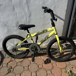 18" Yellow Huffy Rock It Kids Bike