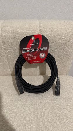 Pearstone professional microphone cable 25 ft
