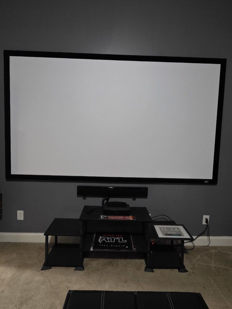 Theater 80 inch Movie Screen & Entertainment Stand