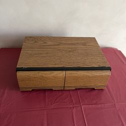 Vintage VHS Faux Wood Storage Unit Drawers