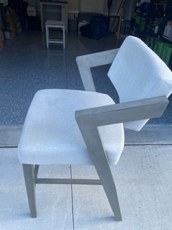 Modern Upholstered Accent Chair Light Gray