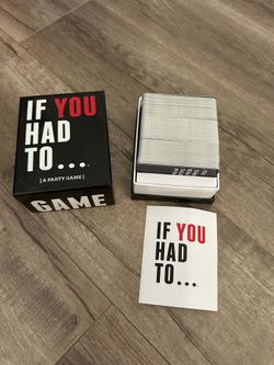 If You Had To... Party Game