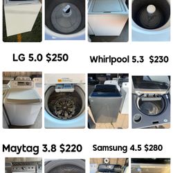 Washers For Sale Different Capacity And Price $220-280