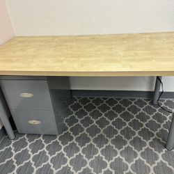 Office Table And File Cabinet
