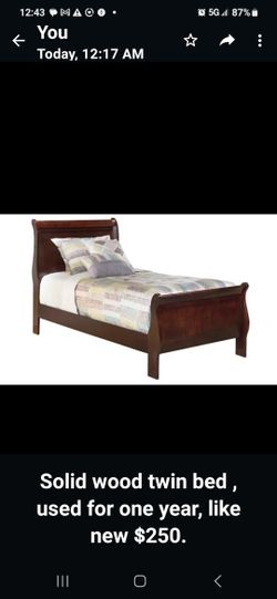 Solid Wood Bed