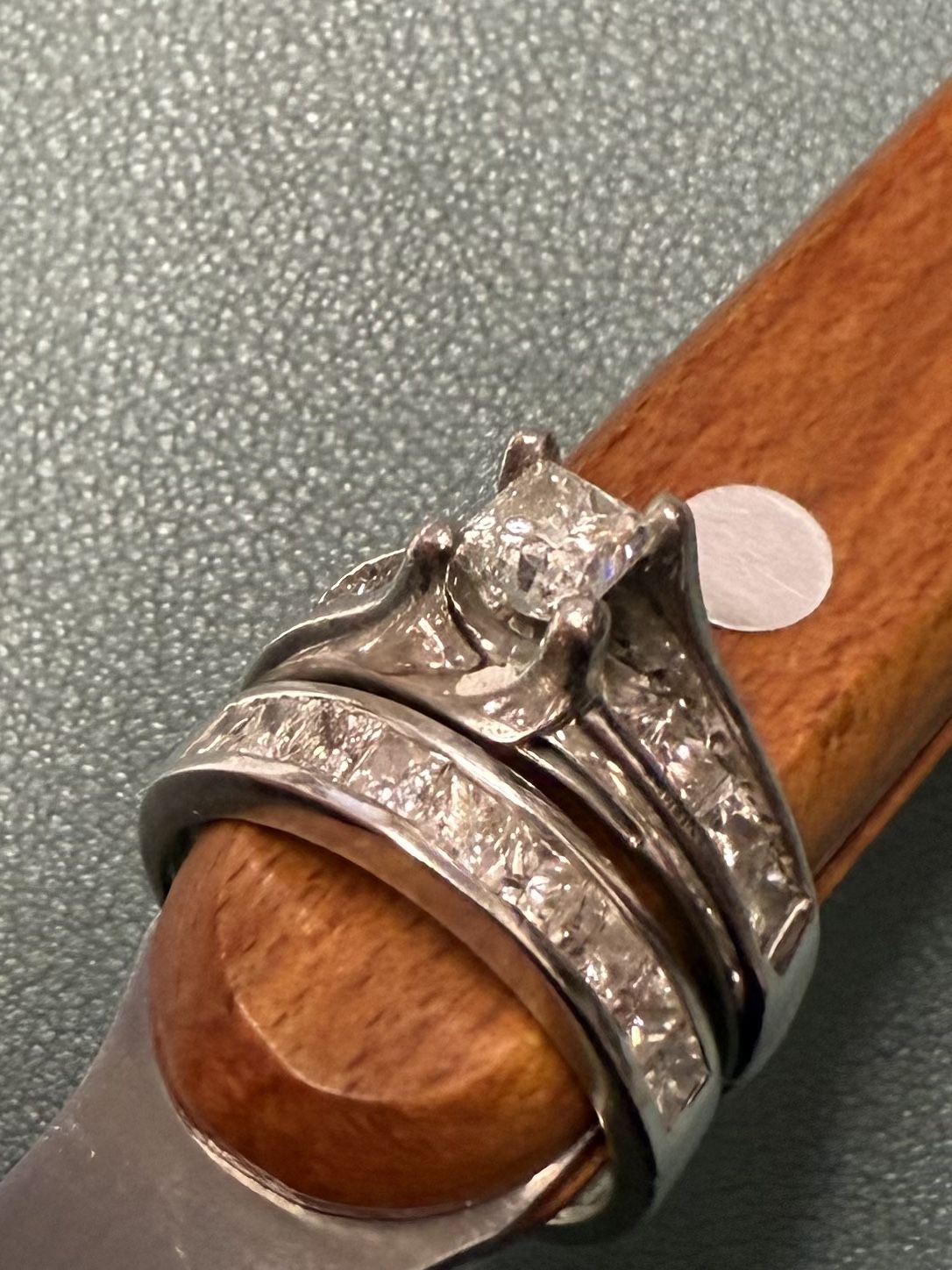 3 Ct Natural diamonds certified Engagement Ring Set 