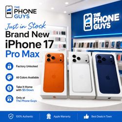 Apple - iPhone 17 Pro Max 6.9" (Unlocked) (New)| $5 Down | Payment plan available