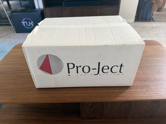 Pro-Ject Debut III Turntable - Red, Ortofon OM 5E