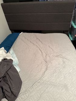 Upholstered Bed Frame with Headboard