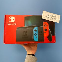 Nintendo Switch V2 New-90 Day Warranty-$1 DOWN-NO Credit Needed