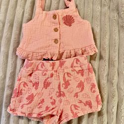 Disney Princess 2pc short set 