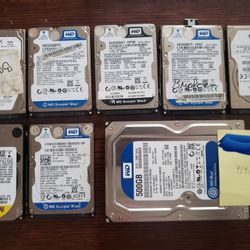 HDD Lot 250GB-500GB SMART Report available 