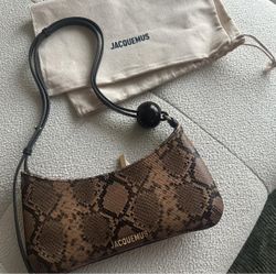 Jacquemus Snake Skin Le Bisou Perle