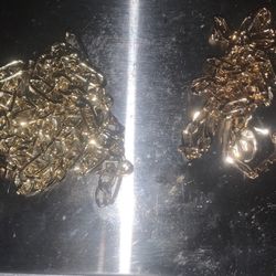 2 small 14k gold chains 5.6g total