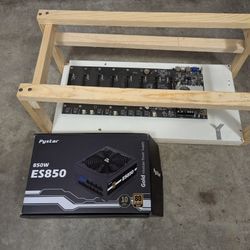 Mining Rig With MB For 8 Video Cards GPU