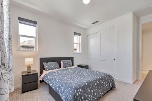 MALM Queen Bed Frame + Queen Mattress