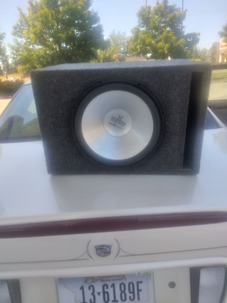12in Polk Audio Subwoofer In A Ported Box