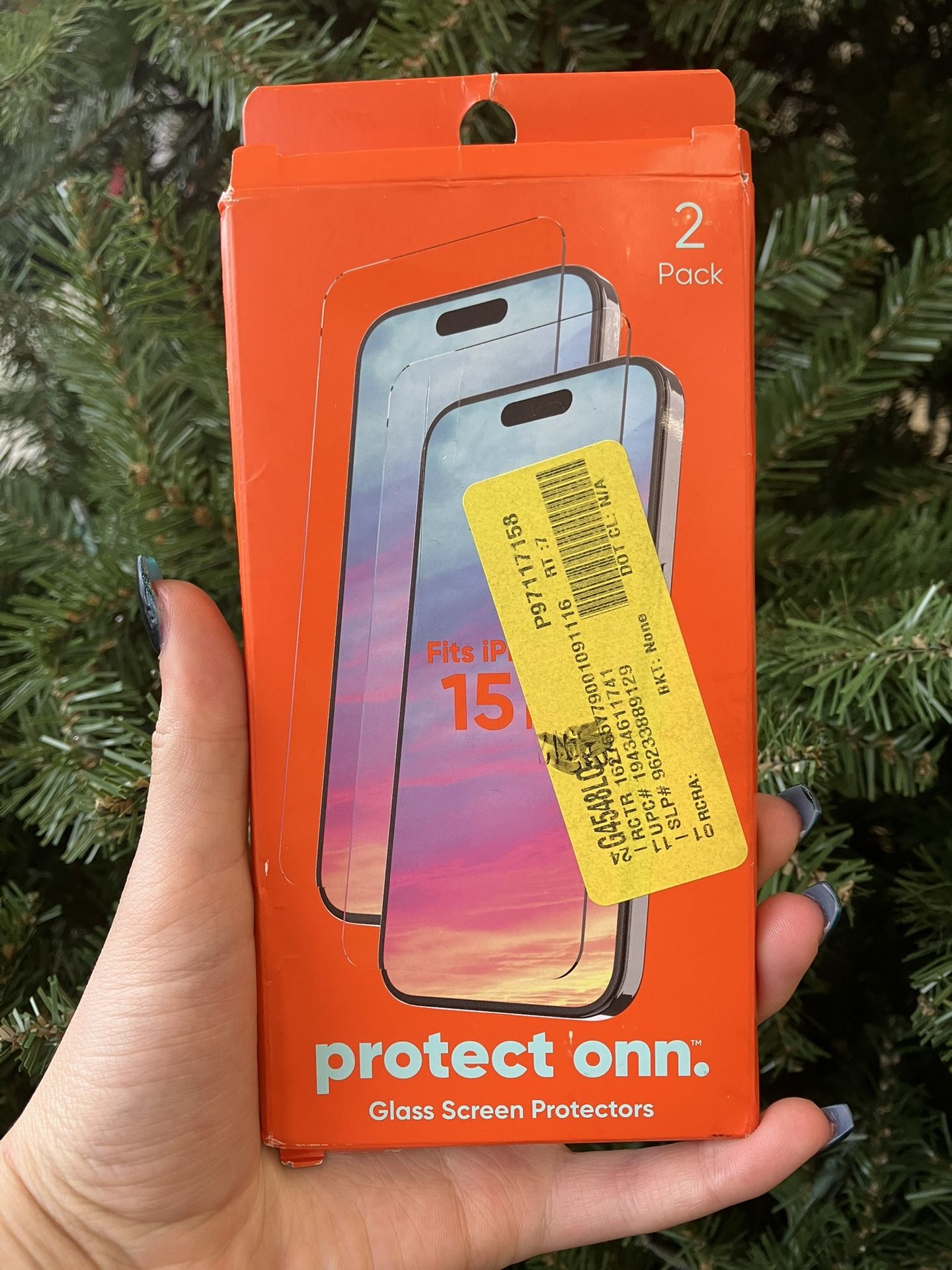 Glass Screen Protector for iPhone 15 Pro - 2 pack, New