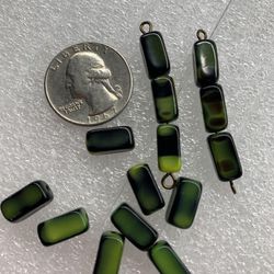 Vintage Glass Bead Lot Jewelry Craft Lot Green