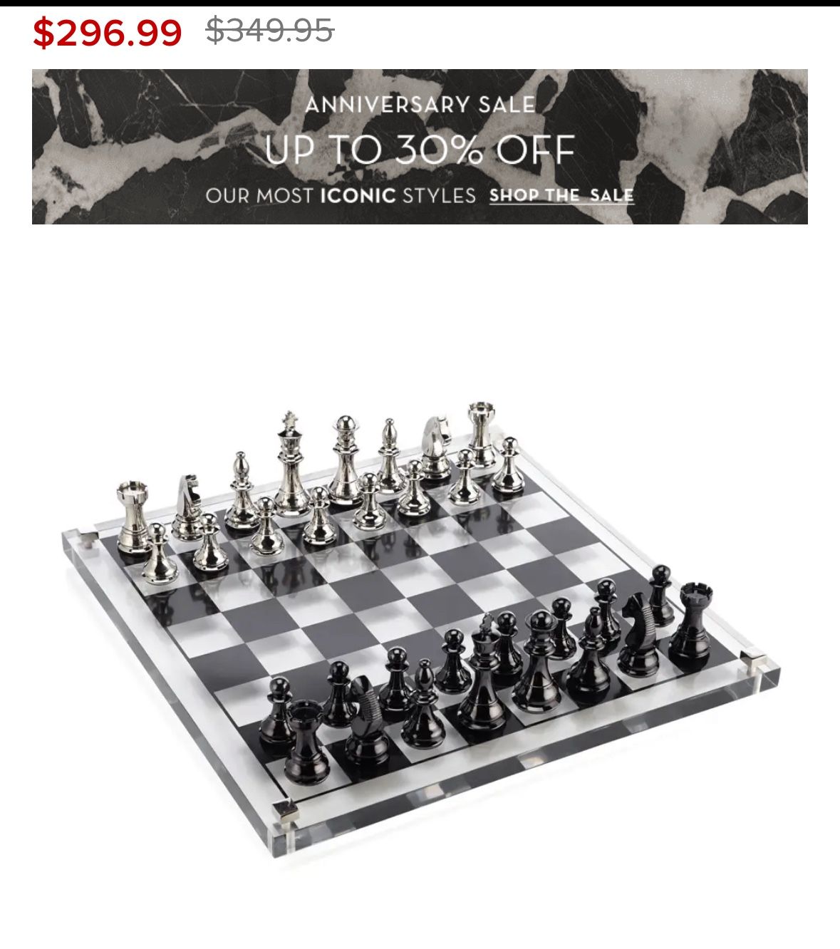 Chess board From Z Gallerie