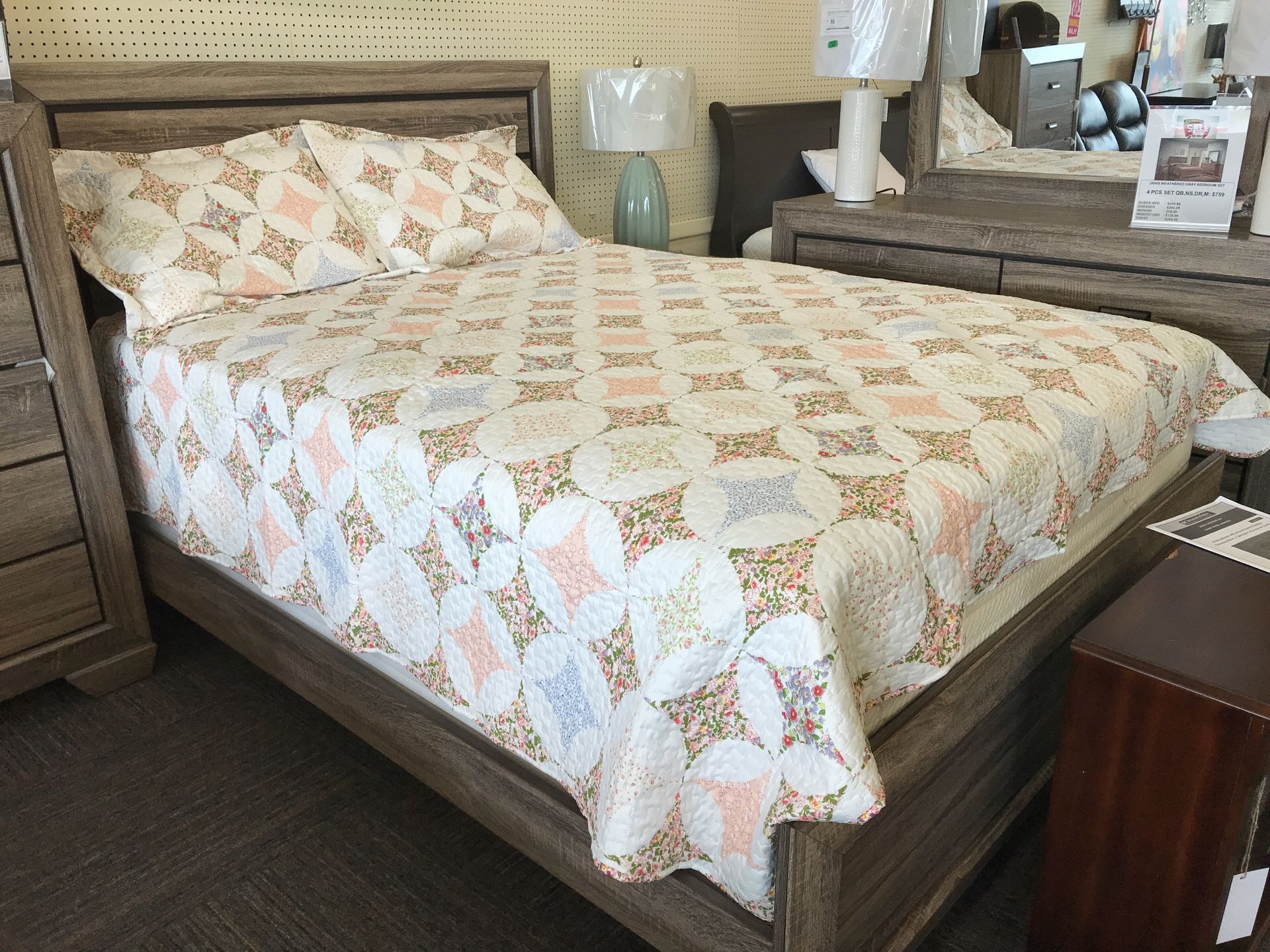 Janis Queen Bed ( Mattress not included)