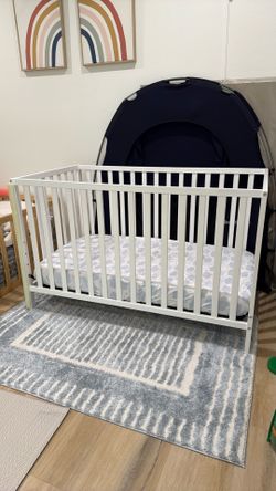 Union Convertible Crib With Moonlight Dual Mattress