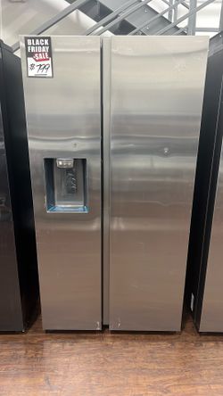 New Samsung 27.4 cu ft Side-by-Side Refrigerator - SALE! Water and Ice