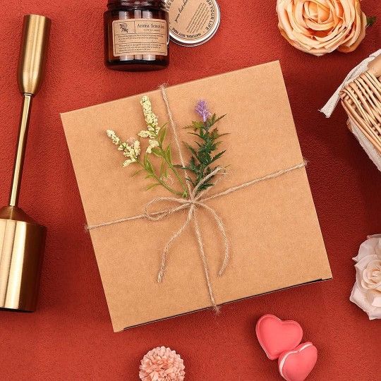New Kraft Cardboard Boxes For Gifts Wedding Party Favors , Total 300pcs