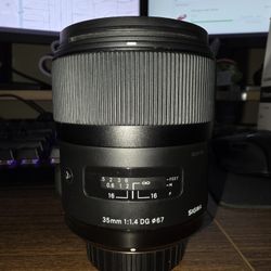 Sigma Art 35mm F1.4 - Nikon F Mount