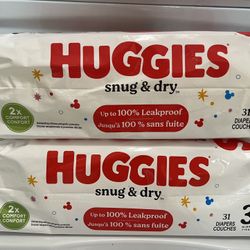 Huggies Baby Diaper Size 3 both 2 x $15