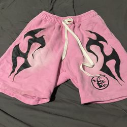pink hellstar shorts