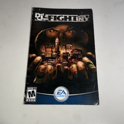Def jam fight for New York manual only PS2
