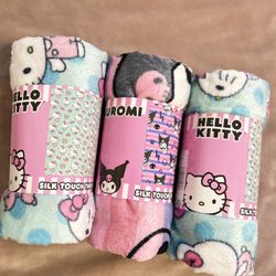 Hello Kitty & Kuromi Blankets 