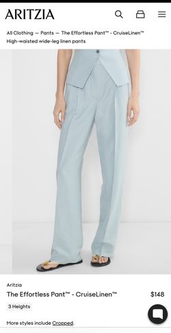 Aritzia The Effortless Blue Pants Size 8 