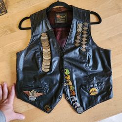 Woman S Harley Davidson HOG  LEATHER Vest 