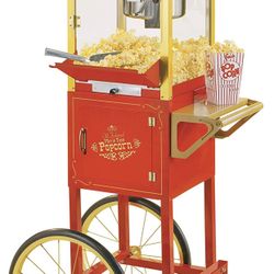 Nostalgia Concession CCP510 Vintage Professional Popcorn Cart