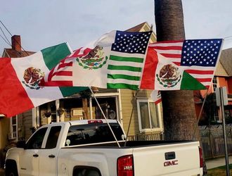 Mexico Friendship USA Mexico and Half USA Mexico  flags size 5’x3’