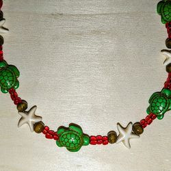 Turtle & Starfish Christmas Necklace Set