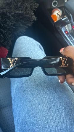 Louis Vuitton Black Rectangle Sunglasses