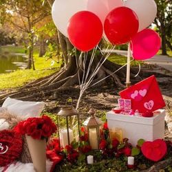 Valentine Or Romantic Picnic And Gifts