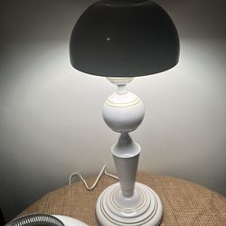 Vintage Toleware Lamp w/ 2 shades
