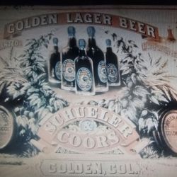 COORS / SHUELER BEER Sign OLD 