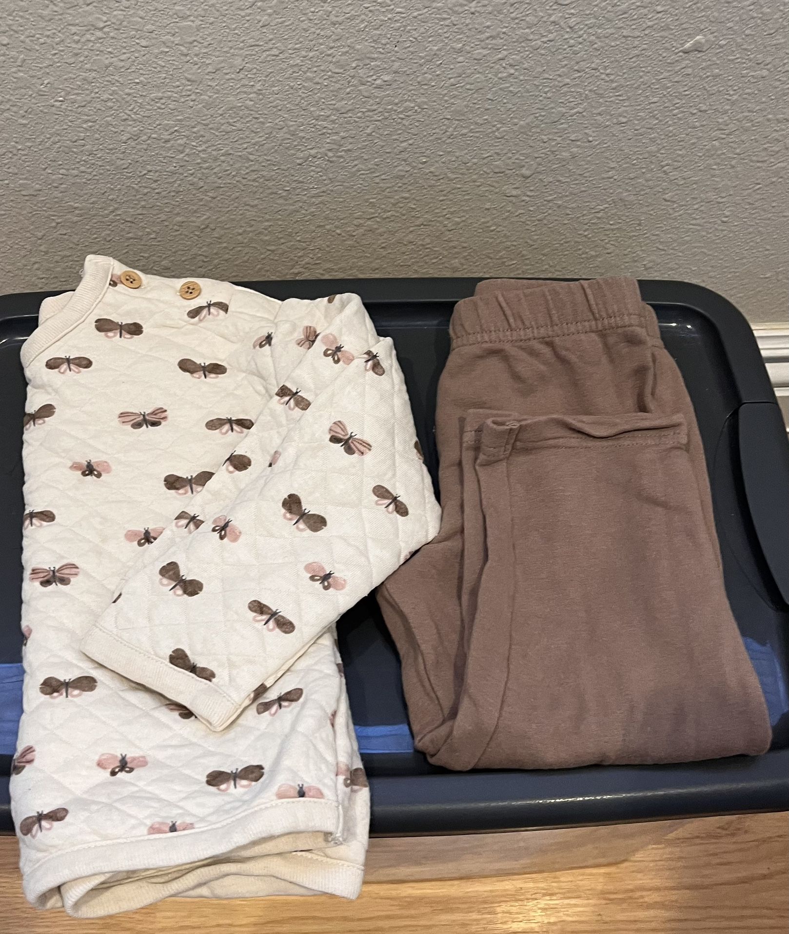 Baby / Toddler Girl’s Cute Quilted Sweatshirt Set. Size 18 Month