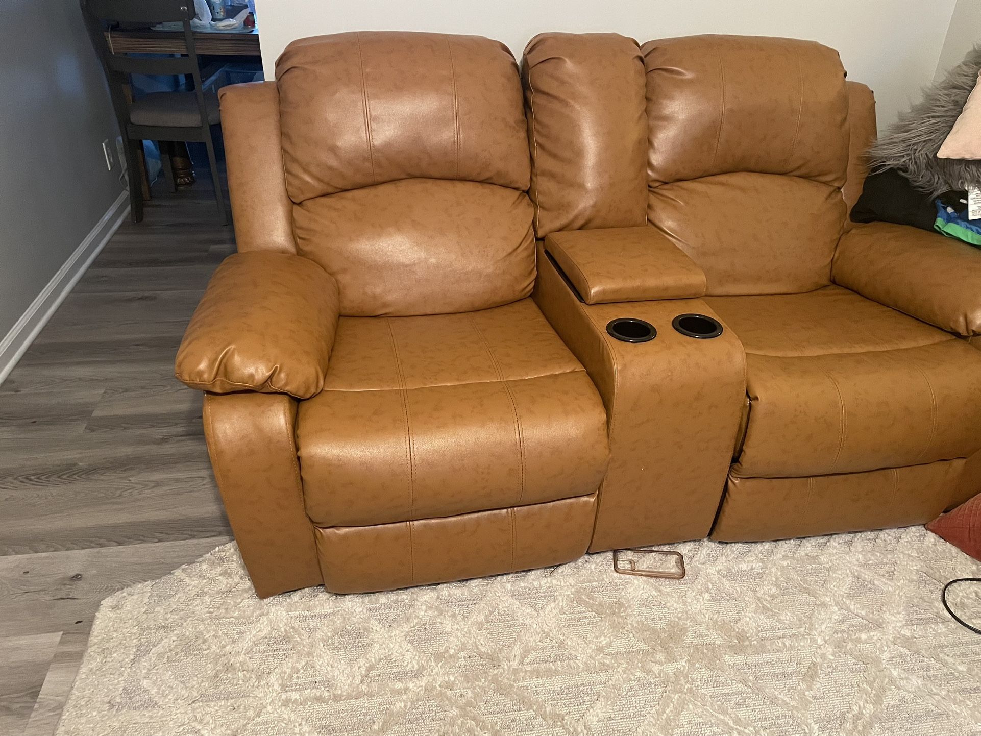 Brown Leather Recliner