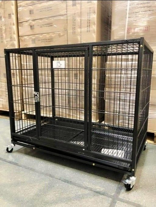 Heavy Duty‼️37" Stackable 🐶Dog 🐕 Kennel With Removable Tray🐕🐶🐩🐕🐶🐩✨⚡🐕🦺🐺