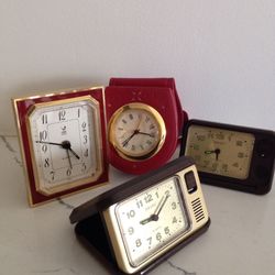 Vintage And Assorted Travel Clocks