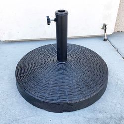 (NEW) $45 Heavy Patio Umbrella Base 20” Round Stand Outdoor Garden Market, Weight 55lbs