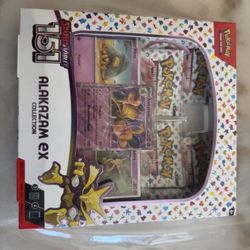 TCG Scarlet & Violet Pokemon 151 Alakazam ex Collection Box Sealedy